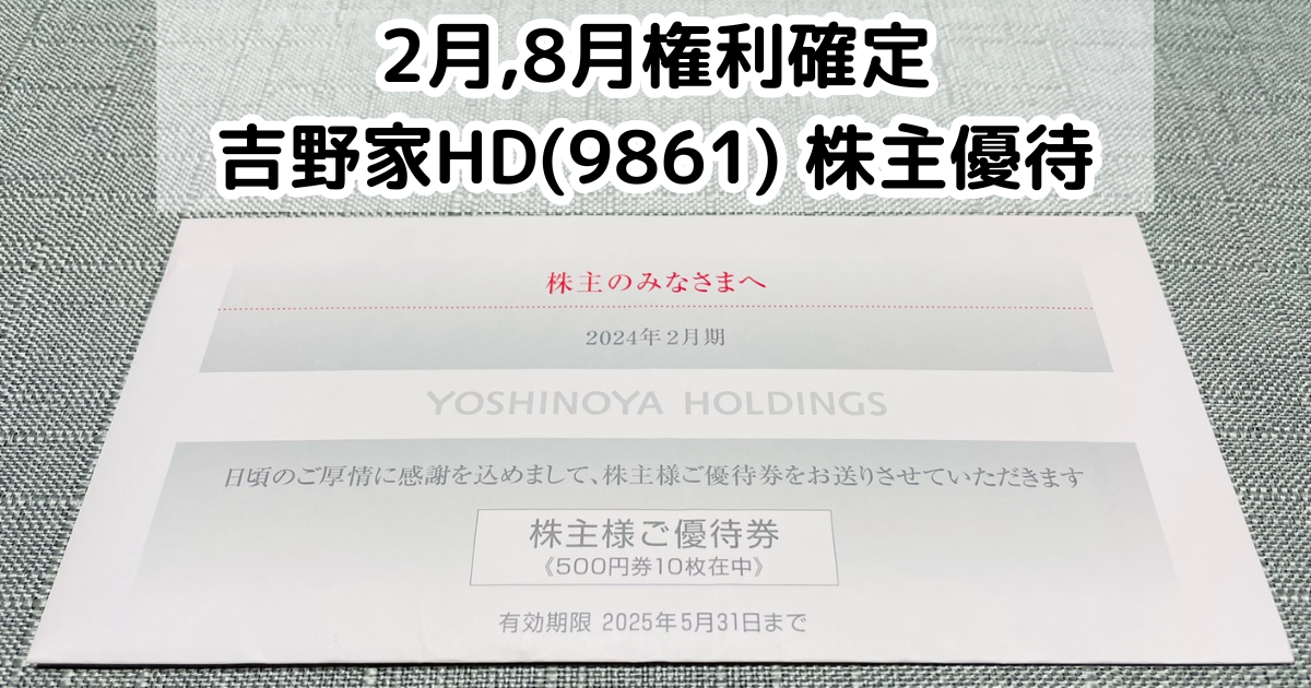 吉野家優待券　500円×24枚(12000円分) 2025年11月30日 YOSHINOYA HOLDINGS 株主優待券 500円券 24枚 吉野家 株主優待券 12000円
