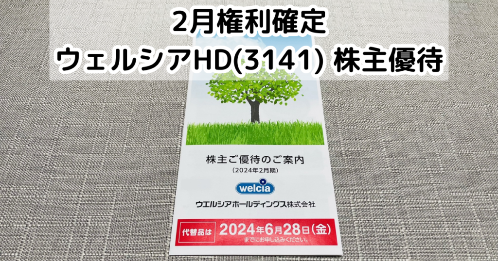ウェルスマネジメント90,000円分の株主特別優待券▪️2025.2.28まで 